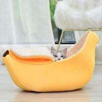 Casinha Cachorro Caminha Pet Gato Banana Cama Pelucia Grande Portatil Almofada Caes Viagem Toca - 5
