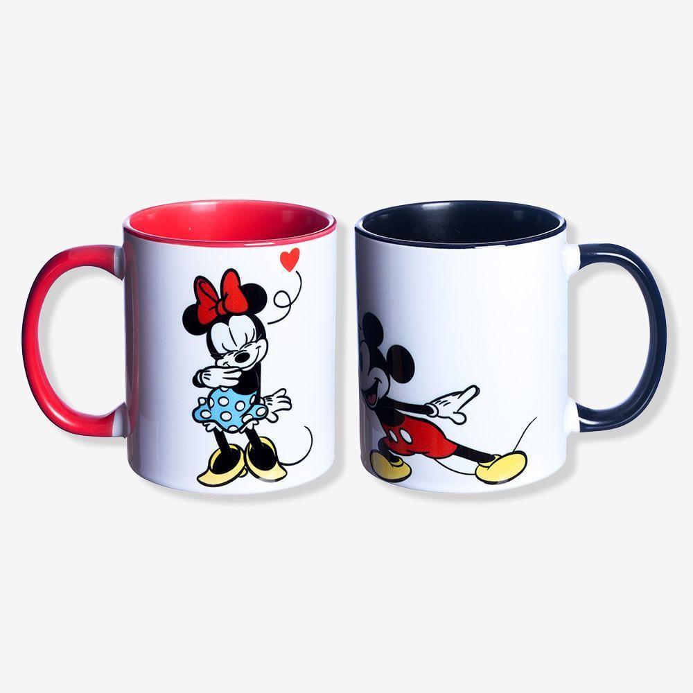 Kit Com Duas Canecas Pop Mickey Friends Disney - 3