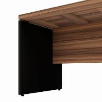 Mesa Escrivaninha Diretor Office 150/180cm Web Office Nogal/preto - 5