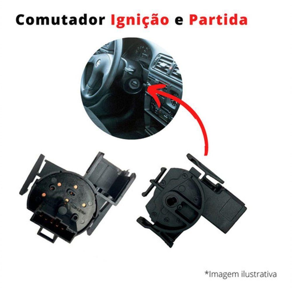 Comutador Elétrico Ignição Partida Corsa Hatch 2002 A 2012 - 2