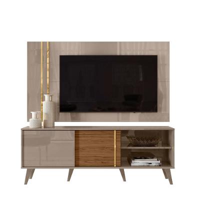 Rack Com Painel Para Tv Até 65 2 Portas Cronos Madetec Calacata-off White