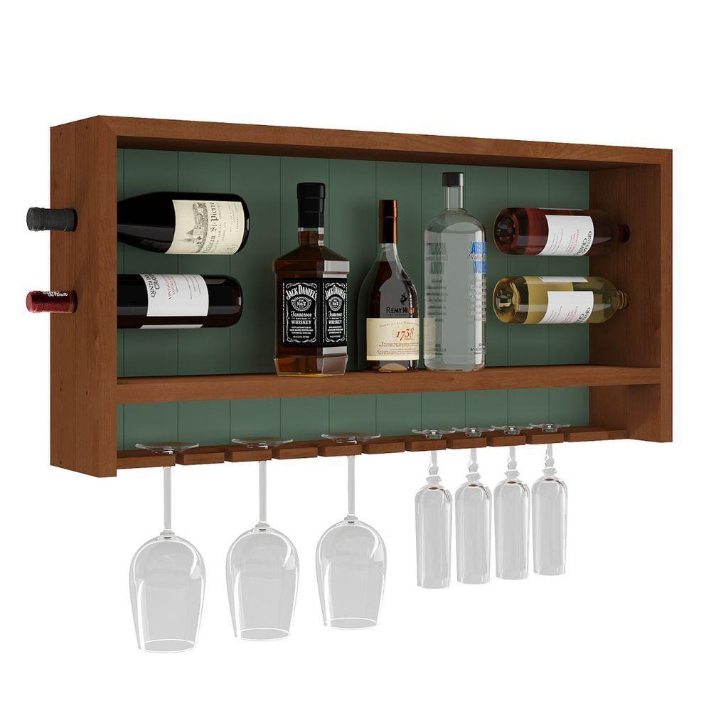 Adega Bar De Parede Com Suporte Para Taças - Meyer Móveis - 1