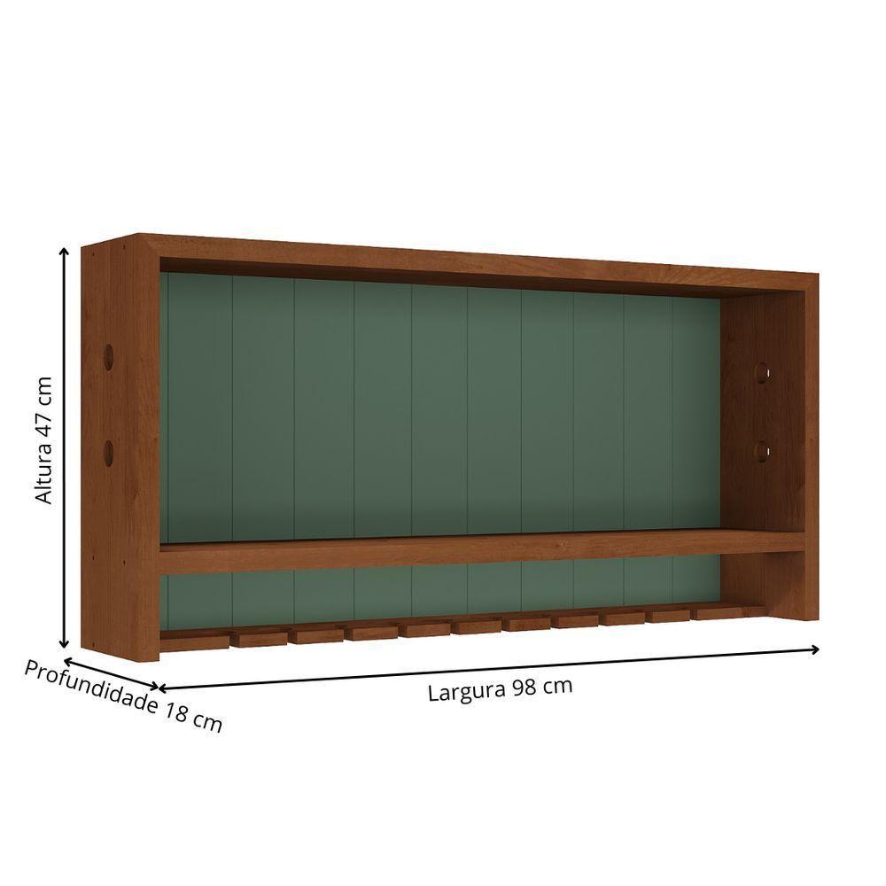 Adega Bar De Parede Com Suporte Para Taças - Meyer Móveis - 3