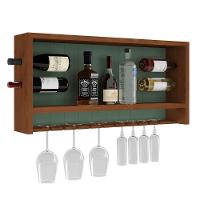 Adega Bar De Parede Com Suporte Para Taças - Meyer Móveis - 1