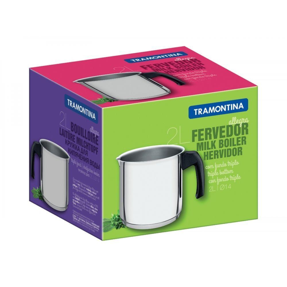 Fervedor Allegra Aço Inox Fundo Triplo 14Cm 2L Tramontina - 4