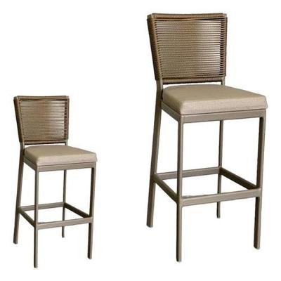 Kit 2 Banqueta Balcão Cozinha Churrasqueira Moderna Alumínio Fendi