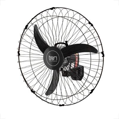 Ventilador Parede Oscilante 60cm Bivolt 140W Preto Industrial