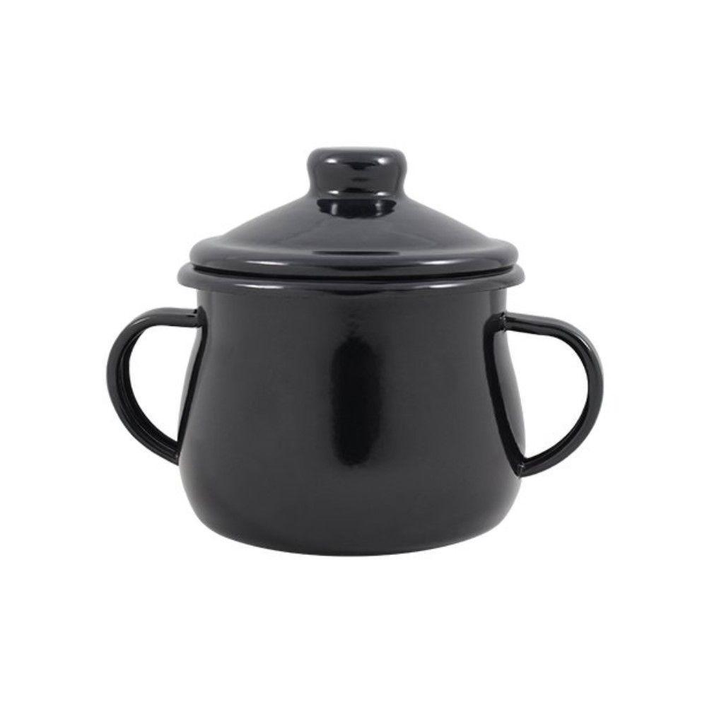 Açucareiro Esmaltado Preto 380 Ml Ewel - 1