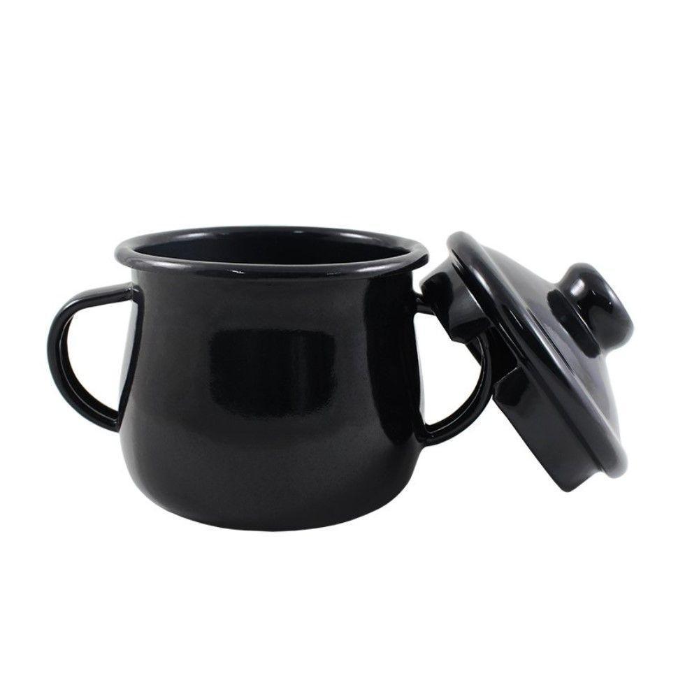 Açucareiro Esmaltado Preto 380 Ml Ewel - 2