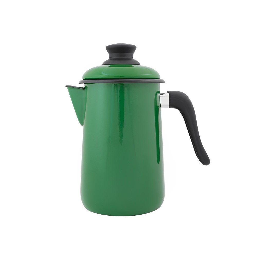 Bule Para Café Esmaltado Verde 1,5 L Ewel - 1