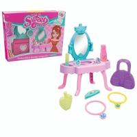 Penteadeira Infantil Princesa Com Espelho Acessorios Brinquedo Rosa Menina - 2