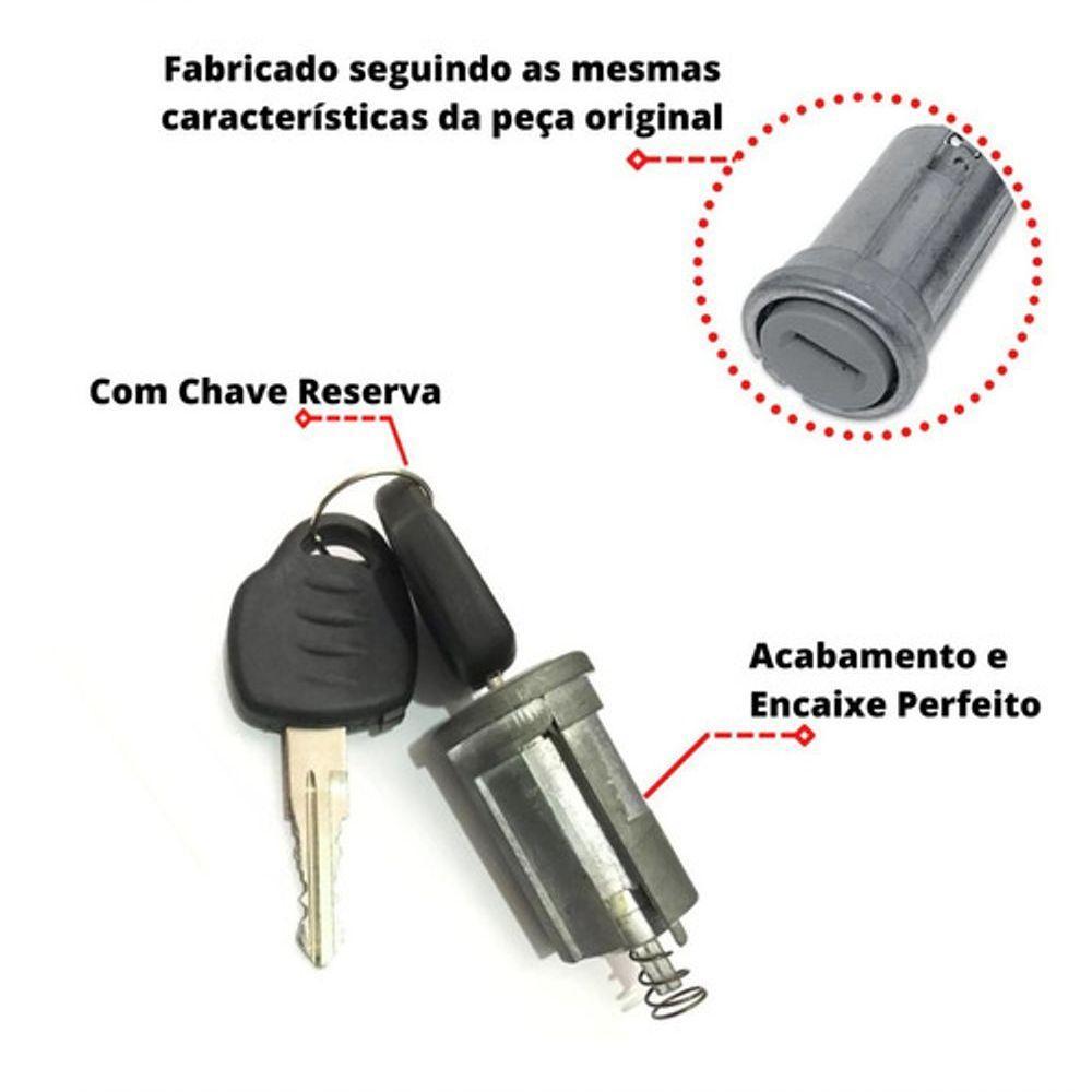 Cilindro Ignição Coluna Direção Com Chave Prisma 2006 A 2013 - 2