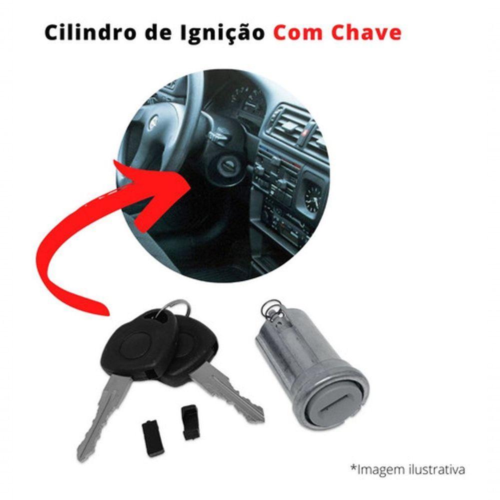 Cilindro Ignição Coluna Direção Com Chave Prisma 2006 A 2013 - 3