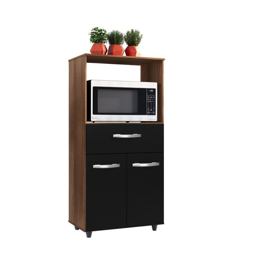 Balcão Multiuso Luna Com Nicho Para Microondas E Forno - 1