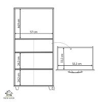 Balcão Multiuso Luna Com Nicho Para Microondas E Forno - 3