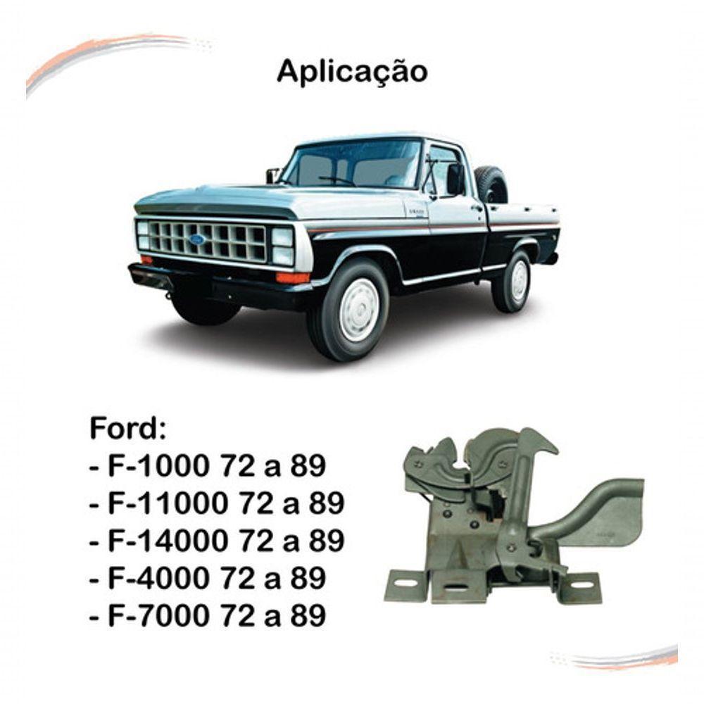 Fechadura Superior Capô Ford F1000 72 A 89 - 2