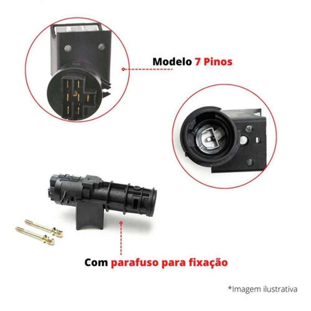 Trava Direção Com Elétrica S- Cilindro Fiorino Uno 04 A 07 - 3