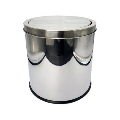 Lixeira Basculante Multiuso Inox 08 Litros