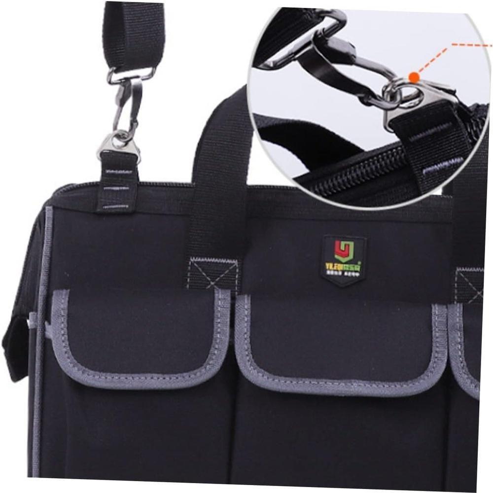 Bolsa Ferramentas Mochila Eletricista Mala Maleta Ombro 13 Bolsos Organizador Reforcado Multiuso - 6
