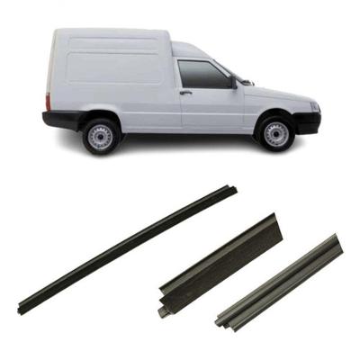 Pestana Vidro Borracha Externa Porta Direita Fiorino Todas