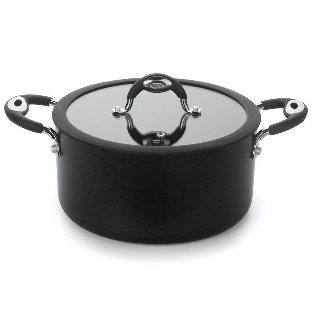 Caçarola Dom Preta 30 Cm 9,3 L Em Alumínio Com Revestimento Interno Antiaderente - 1