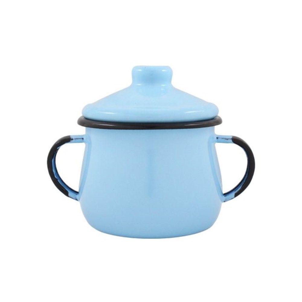 Açucareiro Esmaltado Azul Claro 380 Ml Ewel - 1