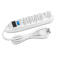 Filtro De Linha Com 5 Tomadas Branco Wi300 - 1