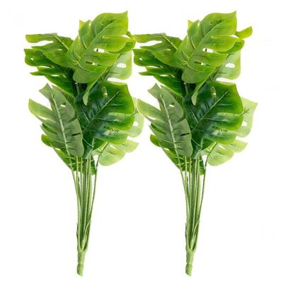 Kit 12 Ramo Planta Artificial Costela De Adão Decoração 43cm