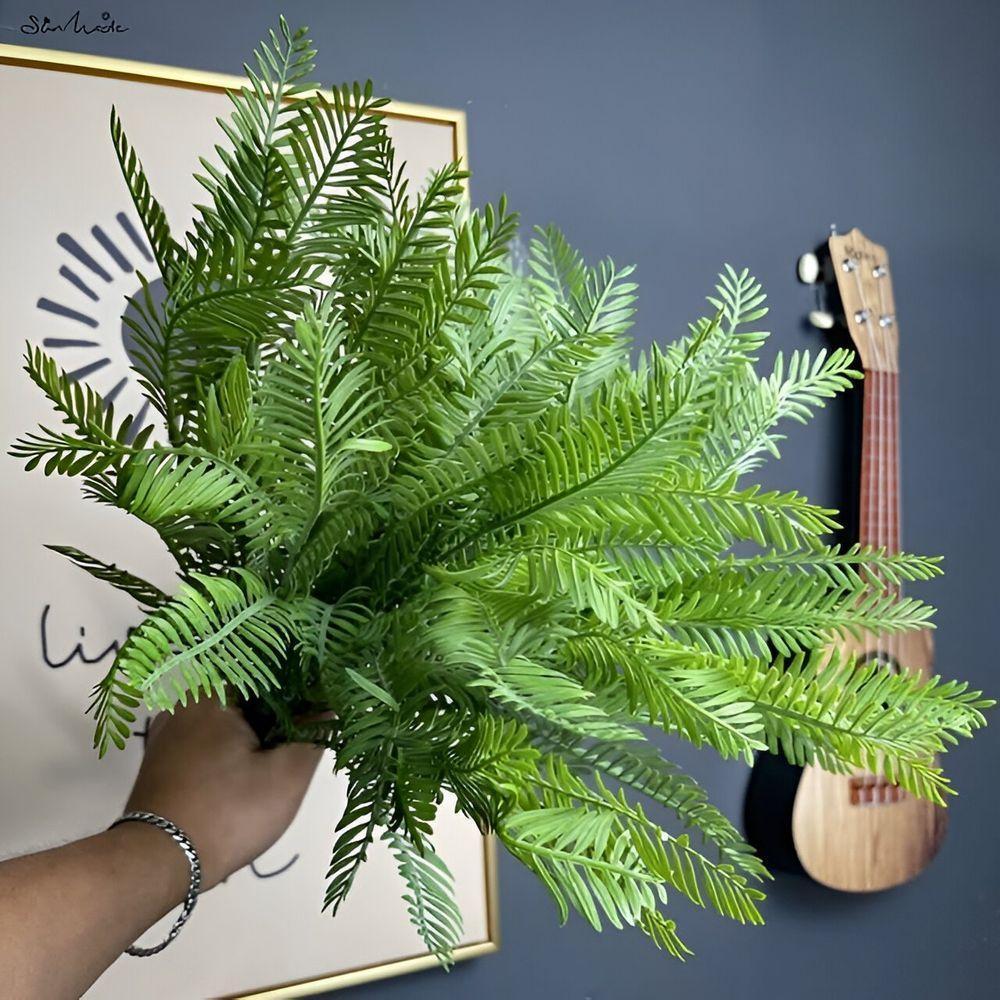 12 Ramos Samambaia Flor Planta Artificial Com 35 Folhas 40cm - 3
