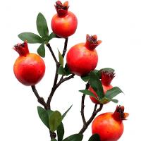 Kit 4 Plantas Fruta Romã Artificial Natal Decoração De 60cm - 5