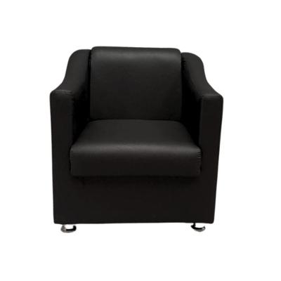 Poltrona Decorativa Sofia Para Recepção Salão Consultório Corino Corano Bege