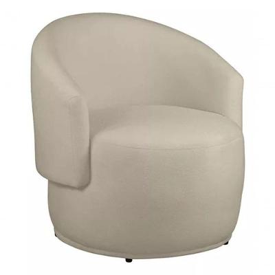 Poltrona Beatriz Orgânica Consultório Sala Estar Recepção Bouclé Bege