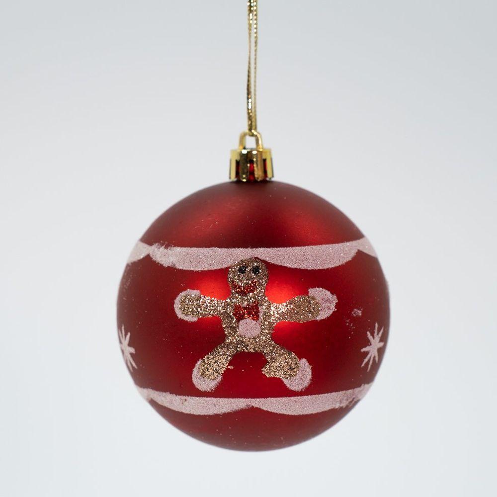 Kit 24 Bolas Enfeite Natalino árvore Natal Branco Vermelho - 3