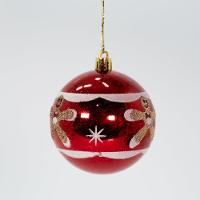 Kit 24 Bolas Enfeite Natalino árvore Natal Branco Vermelho - 4