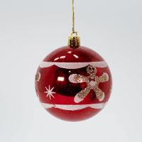 Kit 32 Bolas Enfeite Natalino árvore Natal Vermelho Branco - 5