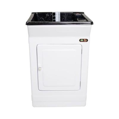Tanque De Lavar Roupa Fiberblu Madrid 40 Litros Granitado Preto
