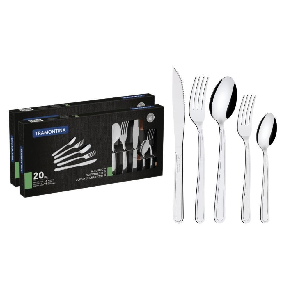 Faqueiro Tramontina Aço Inox Buzios 40 Peças - 1