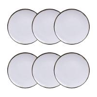 Conjunto 6 Pratos Sobremesa 19cm Canyon Porcelana Tramontina - 1