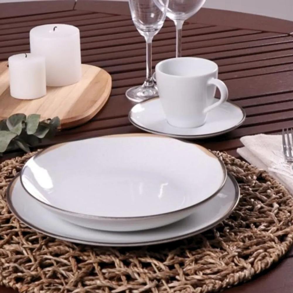 Conjunto 4 Pratos Fundos 21cm Canyon Porcelana Tramontina - 4