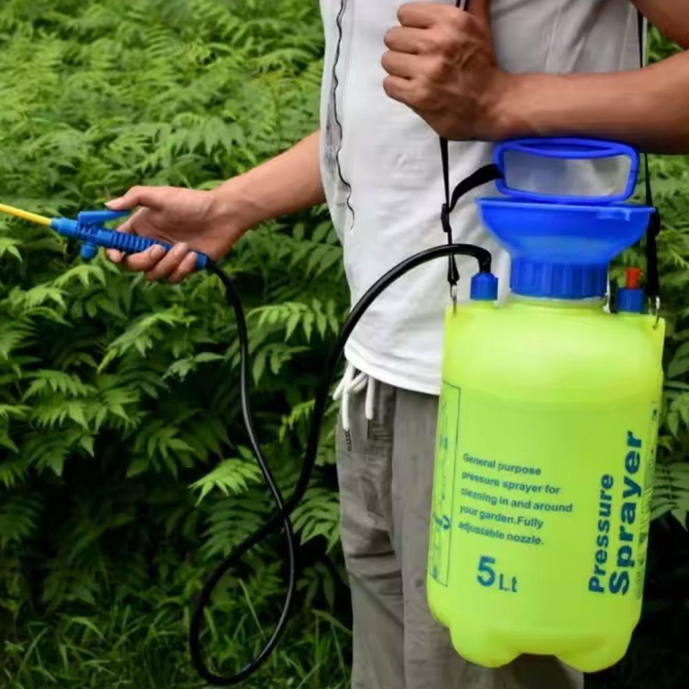 Pulverizador Agricola Borrifador Manual 5 Litros Bomba Veneno Grande De Compressao Detetizacao Lateral Alta Pressao - 3