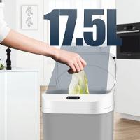 Lixeira Automatica Inteligente 17,5l Sensor Luxo Cozinha Banheiro - 6