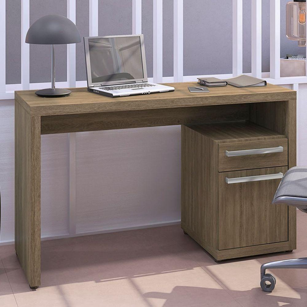 Mesa Escrivaninha Com Gaveteiro Urban 120 Cm S970 Kappesberg Nogal - 2