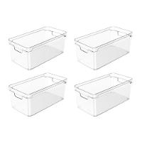 Conjunto Organizador De Armário Clear 4 Peças 30 X 15 X 13 Cm Transparente - 1