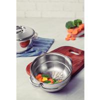 Cozi-vapore Solar 20 Cm 3,2 L Em Inox Com Alças Tramontina 62510/200 - 2