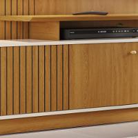 Estante Home Tv 75 Polegadas 160 Cm 1 Porta Ares Madetec Cinamomo Off White - 6