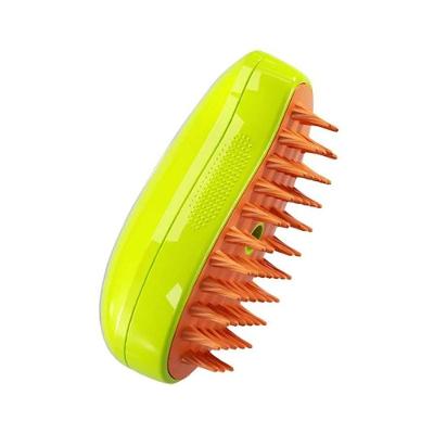 Escova Tira Pelo Vapor Pet Usb Recarregável Cor:verde