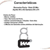 Borracha Porta Apollo 90 A 92 Santana 84 A 91 Rolo 25 Mts - 3