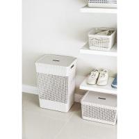 Cesto De Roupa Grid Azul Glacial 49 L Com Tampa 38 X 28 X 55,2 Cm - 3