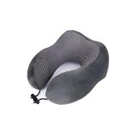 Almofada Travesseiro Pescoçoviagem Fecho Ajustável Cor:cinza - 1