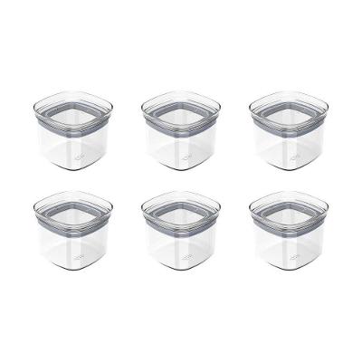 Conjunto De Potes Herméticos Block 6 Peças 150 Ml Transparente